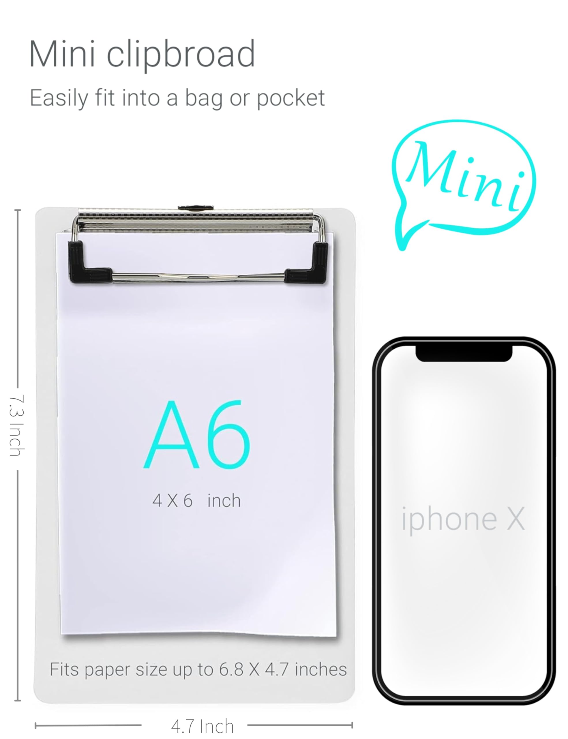 【A mini shop 】ページ Mini Clipboard A6 Small Clipboard 7